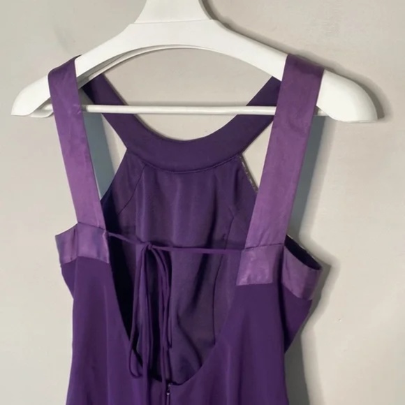 JS Boutique Purple Beaded Chiffon Dress - Picture 12 of 15
